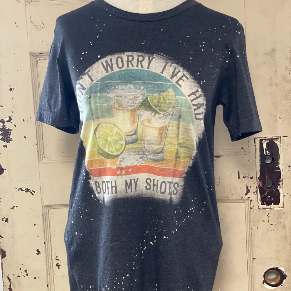 T-shirt Women's  Humor Sublimation Navy Blue